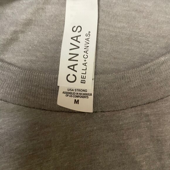 Declan + Crew Cardio? I Have A Toddler Athletic Grey Crew Neck Tee MEDIUM UNISEX - Picture 3 of 4